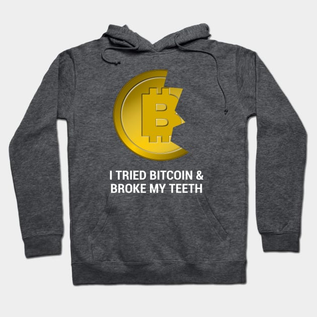 Bitcoin Teeth (dark) Hoodie by tztees